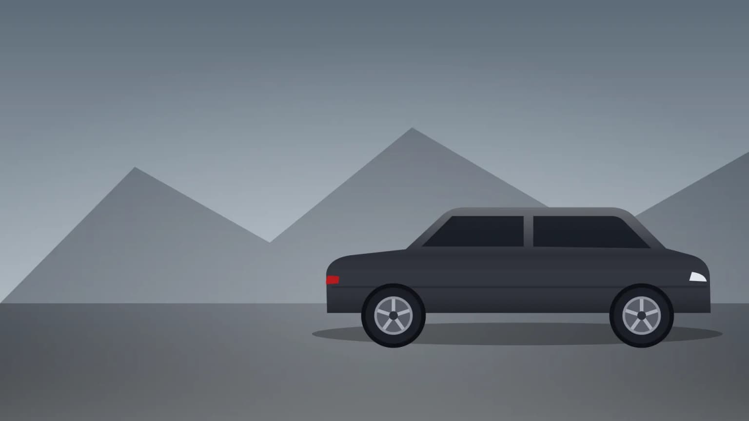 Full-size SUV on a mountain road